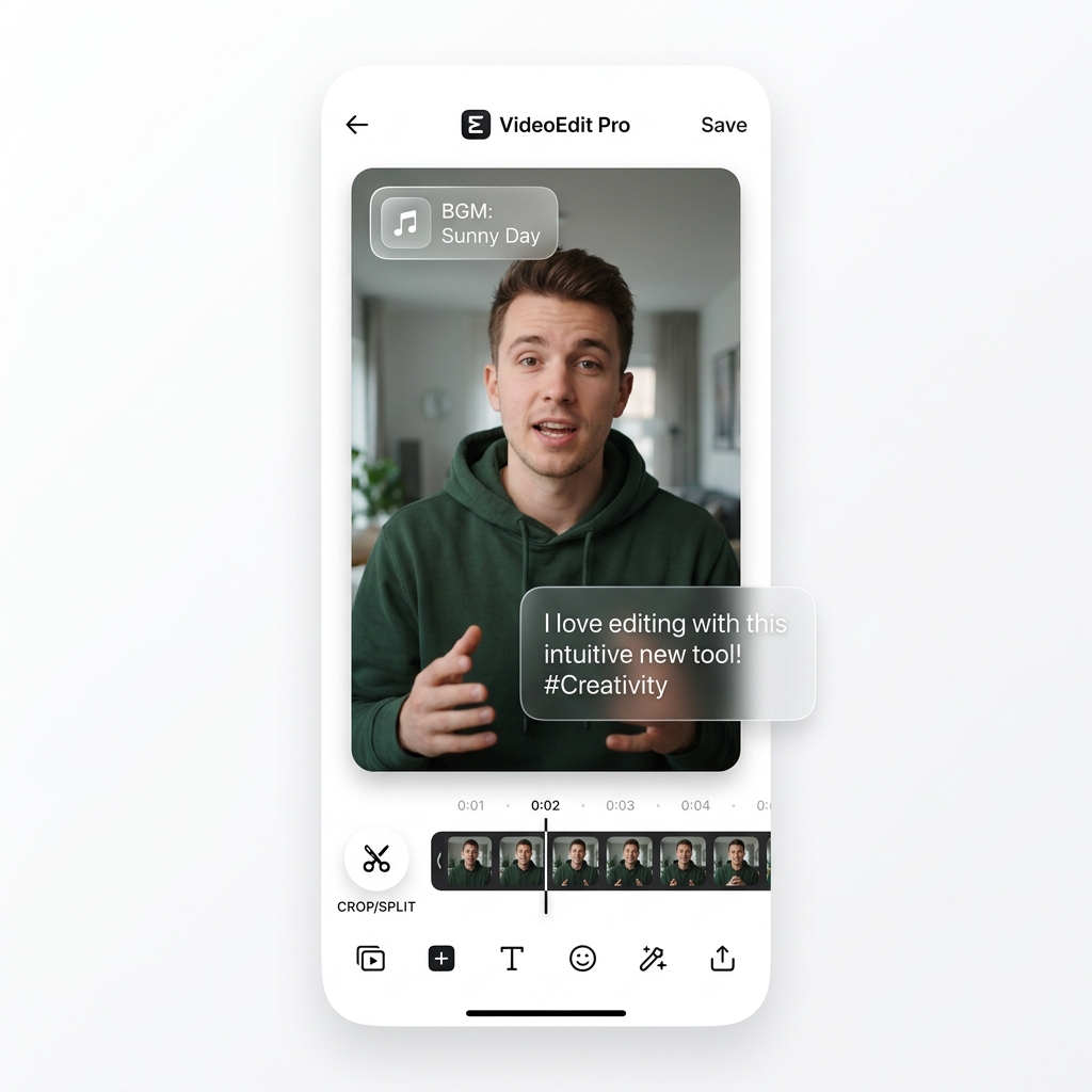 AI Video Editing Interface